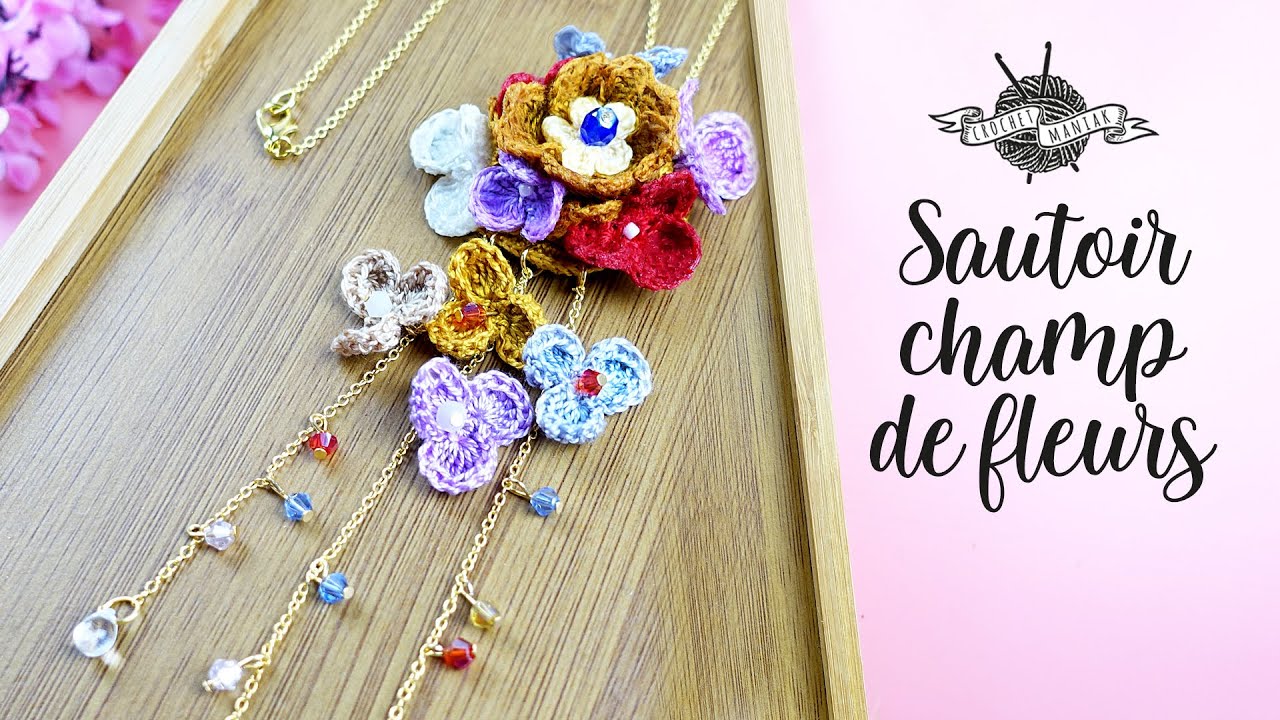 SAUTOIR bijoux au crochet 