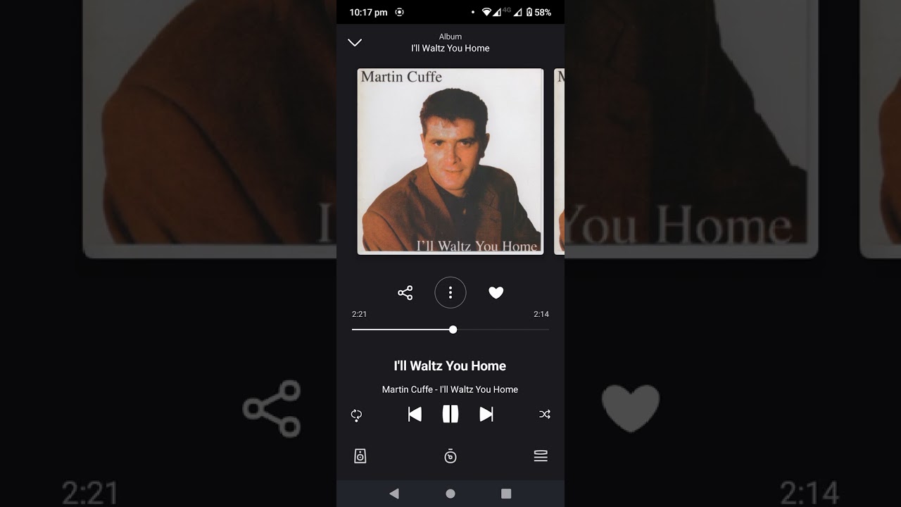 Martin cuffe I'll waltz you home