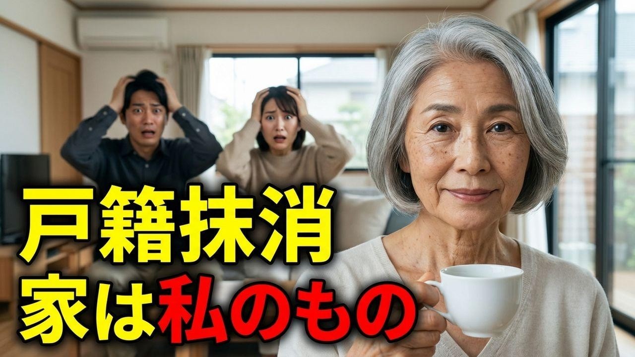 「役立たず」と罵る息子夫婦を戸籍から抹消。家を奪われた2人は翌朝、半狂乱に。
