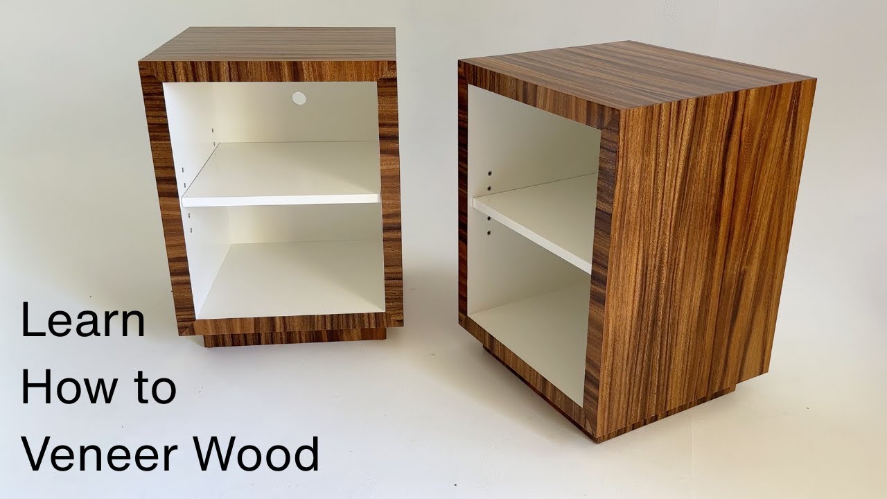 Build Modern End Tables with Wood Veneer | Step-by-Step Woodworking Project