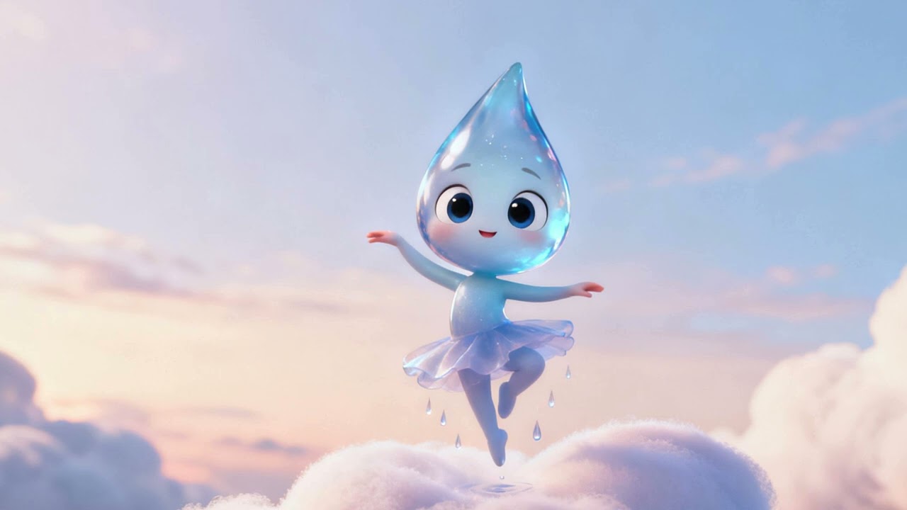 The Raindrop Who Found Its Name Part 1 | Gentle Storytime Song for Kids | The Jingle Station
