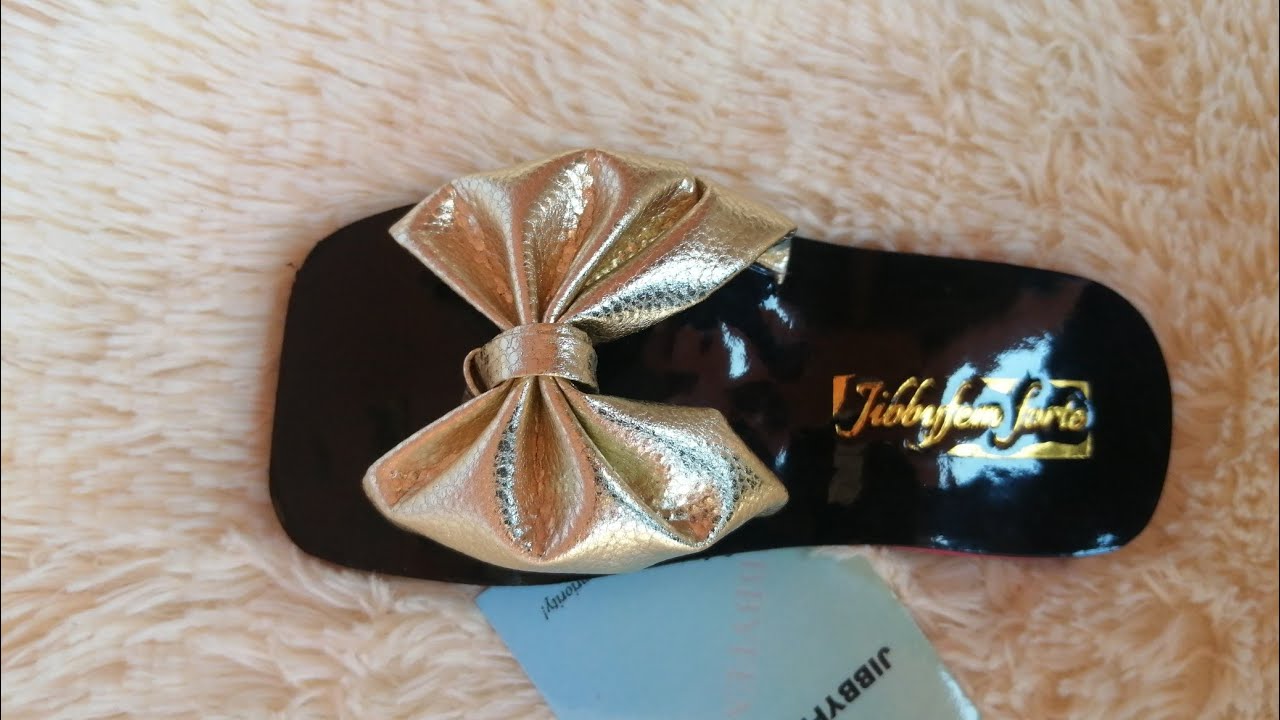 How To Make Handmade Sandals: DIY Bow Slide Slippers