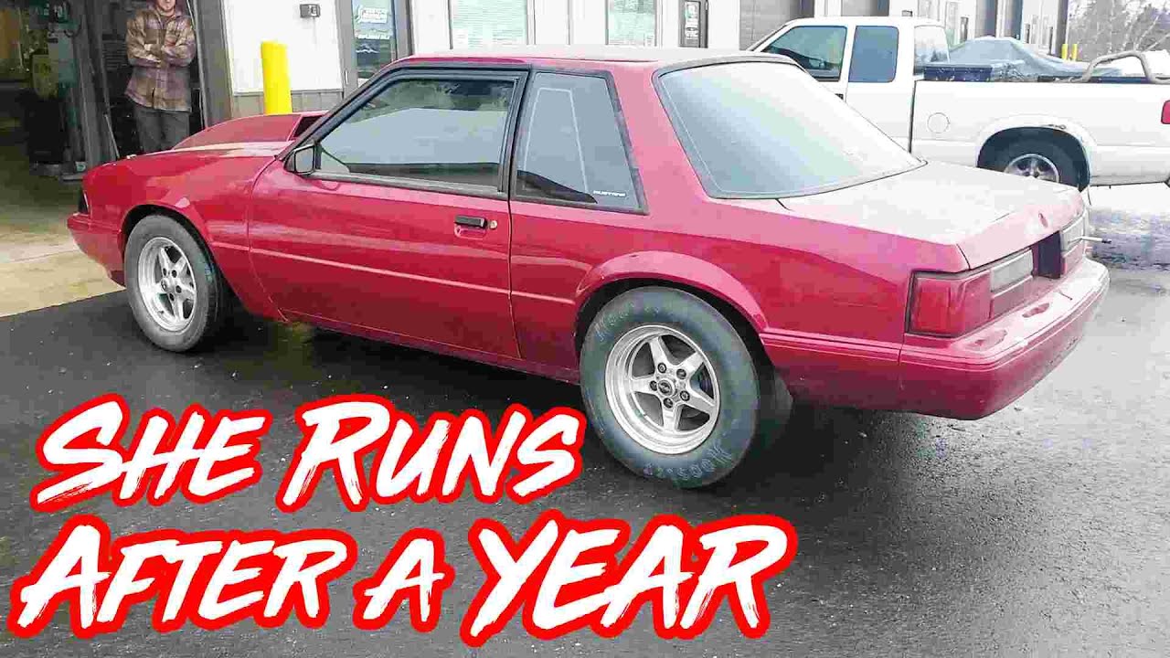 408 Notchback Mustang with th400 and PIMP XS runs finally!!