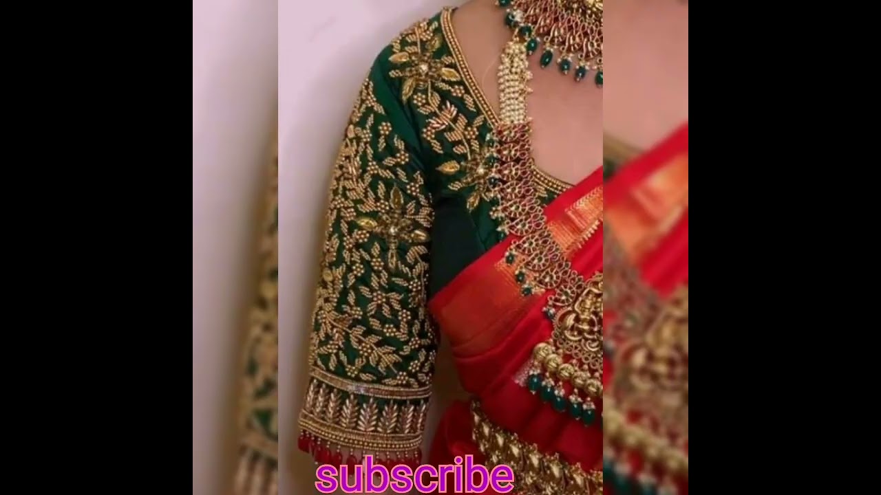 latest bridal blouse sleeve design ideas 2022