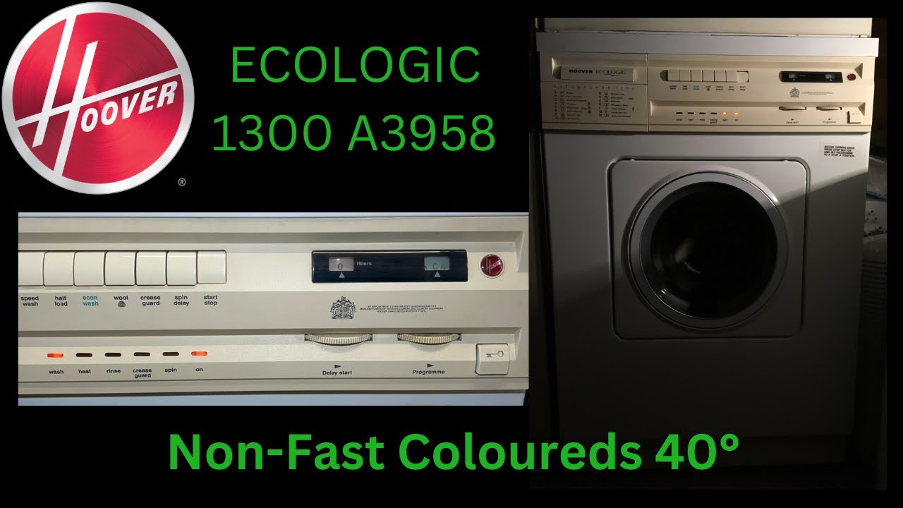 Hoover Ecologic 1300 A3958 - Non-Fast Coloureds 40° (C)