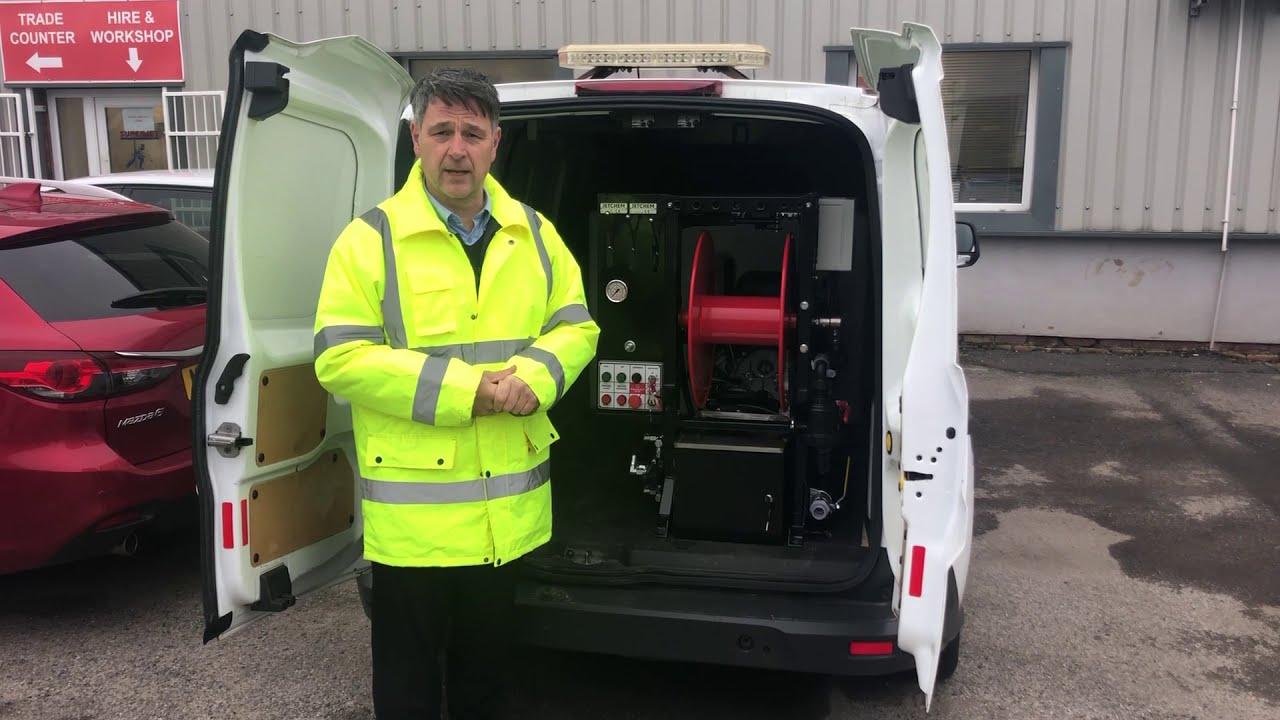 Ultra Compact Inline Water Jetting Machine by Superjet
