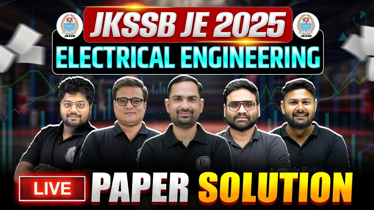 JKSSB JE 2025 Paper Solution | JKSSB JE Electrical Engineering | JKSSB JE 2025 Paper Analysis