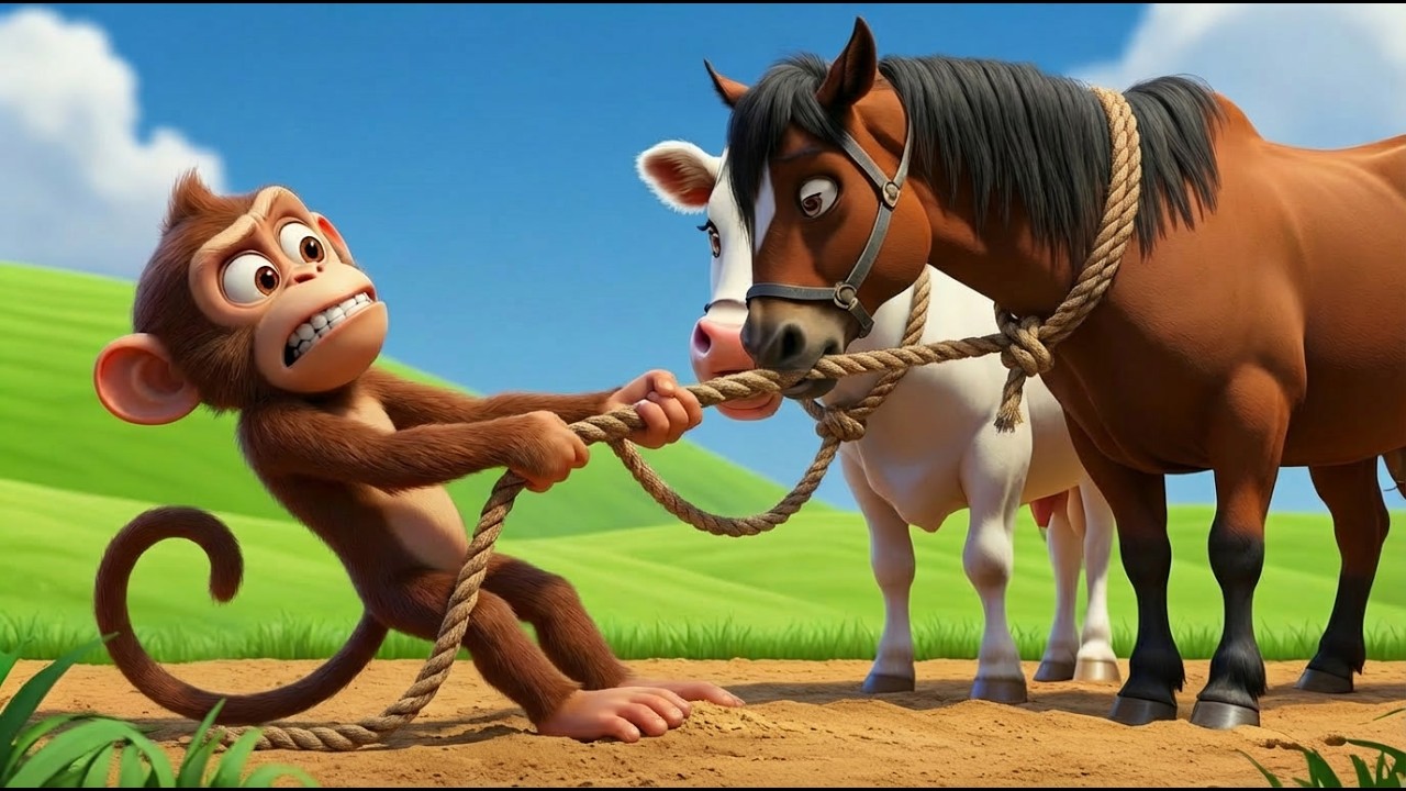 Old MacDonald Had a Farm | Monkey Steals Farm Animals! 🐵 | Epic Police Chase!