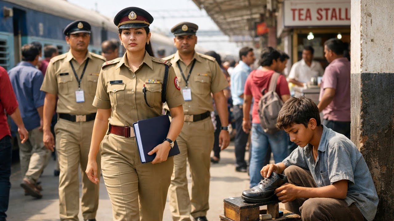 रेलवे महिला अफ़सर निरीक्षण पर निकली थीं, प्लेटफॉर्म पर जूते पॉलिश करता दिखा बेटा, आगे जो हुआ वो...😱😭