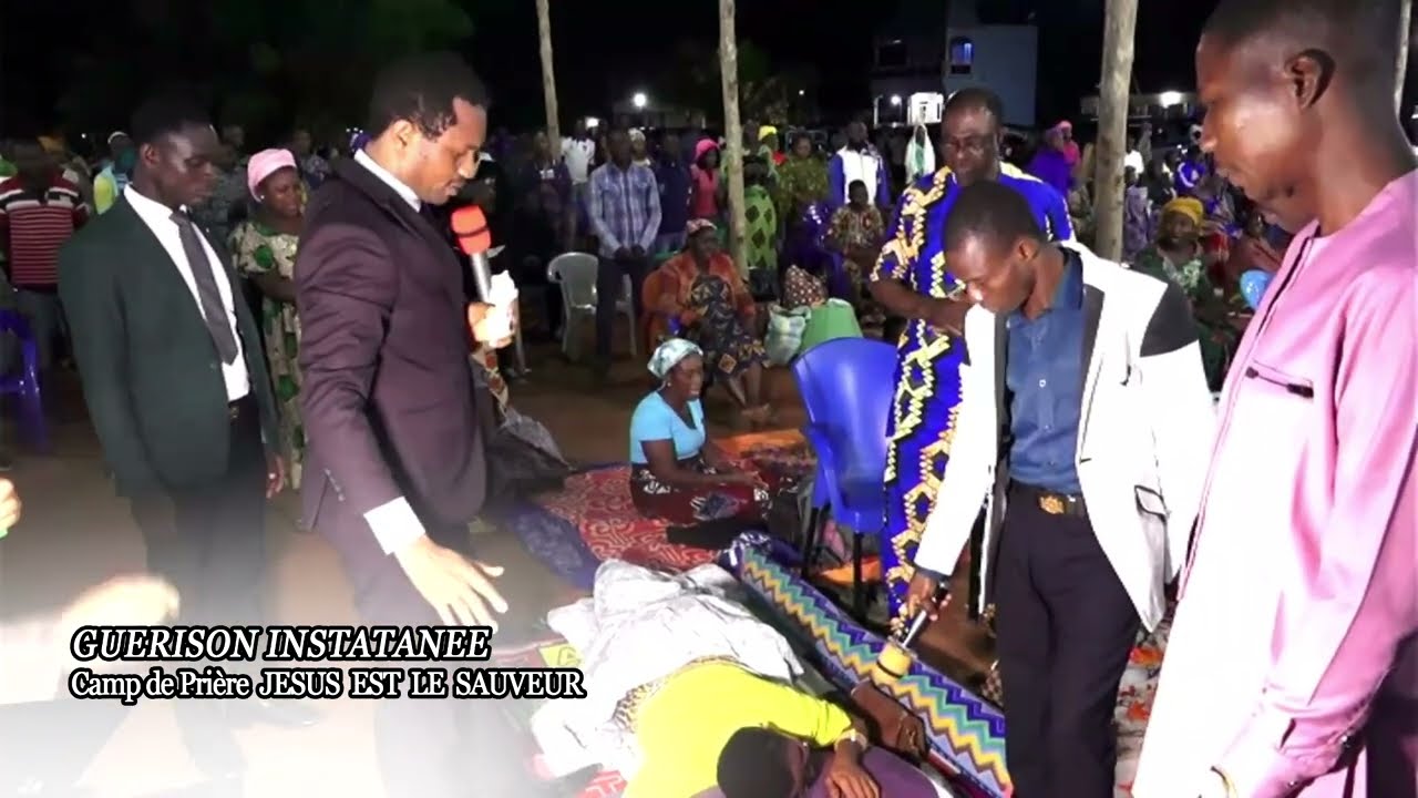 EVG JEAN AMEDJI FANGBEDJI: GUERISON INSTATANEE ET TEMOIGNAGE D'UNE JEUNE DAME AU CAMP DE PRIERE