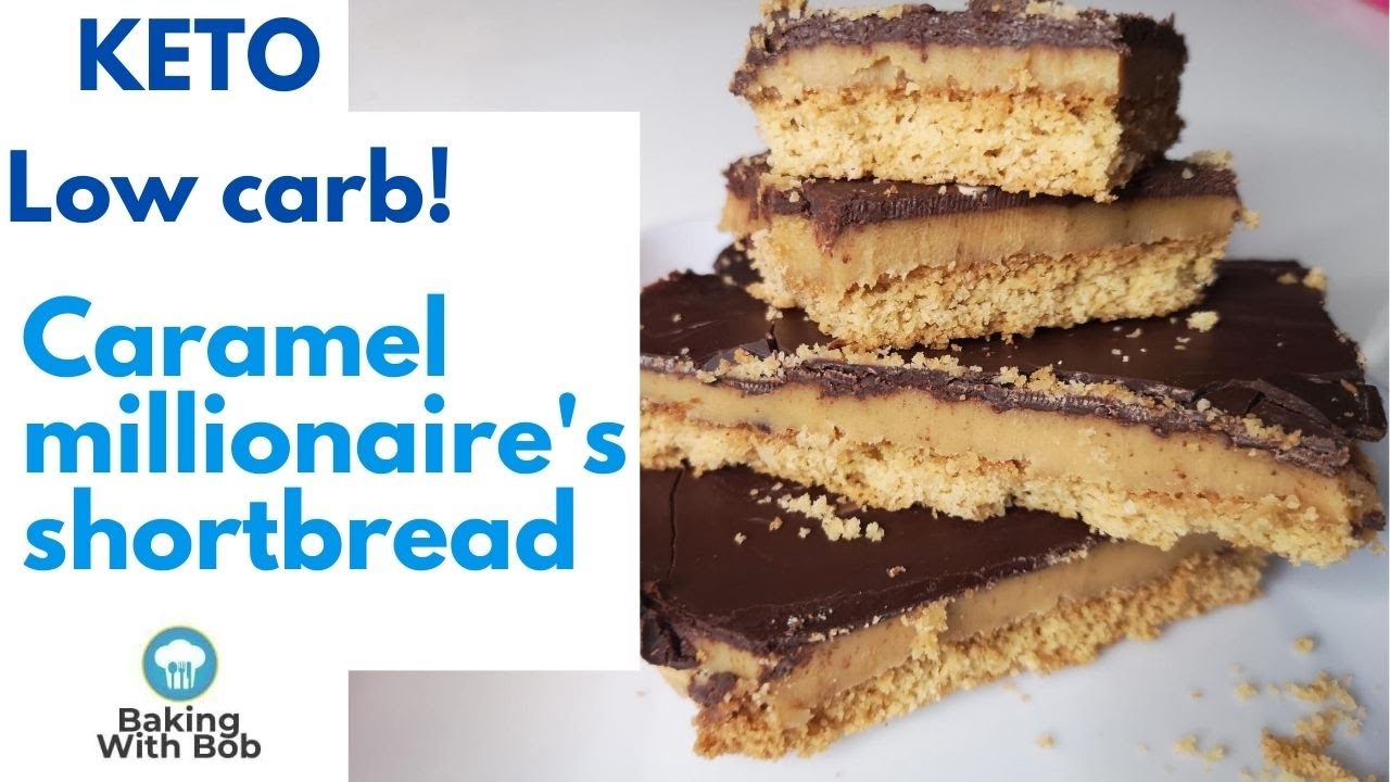 Keto Caramel Millionaire shortbread | low carb recipe
