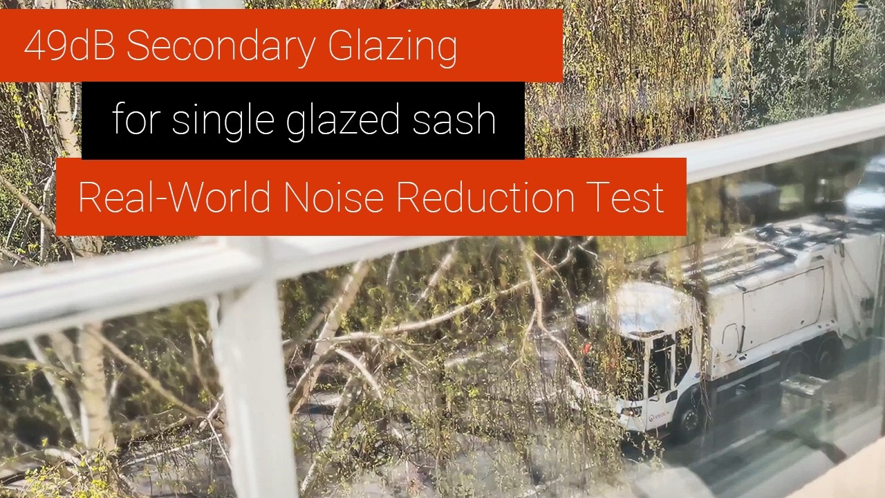 49dB Secondary Glazing for Sash Windows | Real-World Noise Reduction Test – Central London