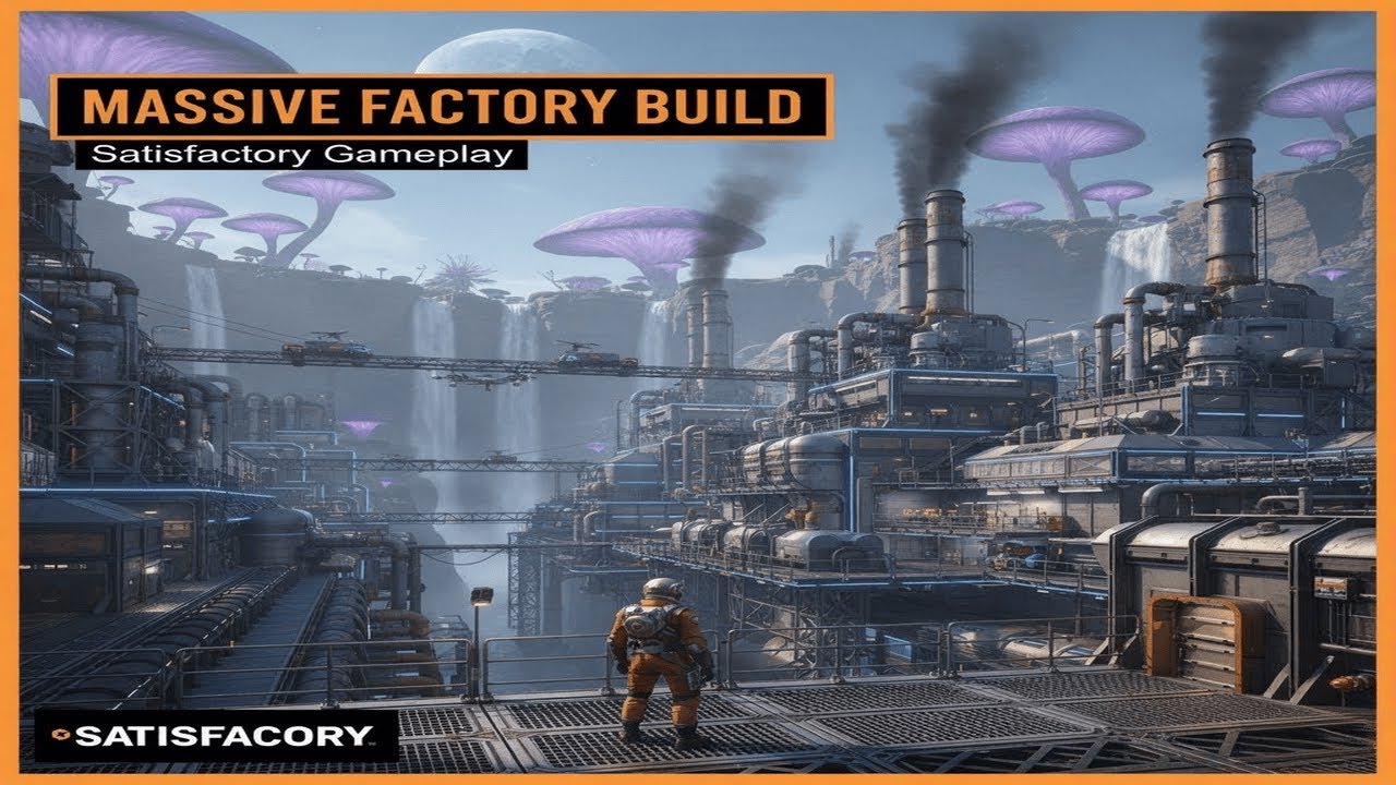 Satisfactory Gameplay Ep.51 | Building the Plastic & Rubber Production Hub 🏭 #trending #gaming