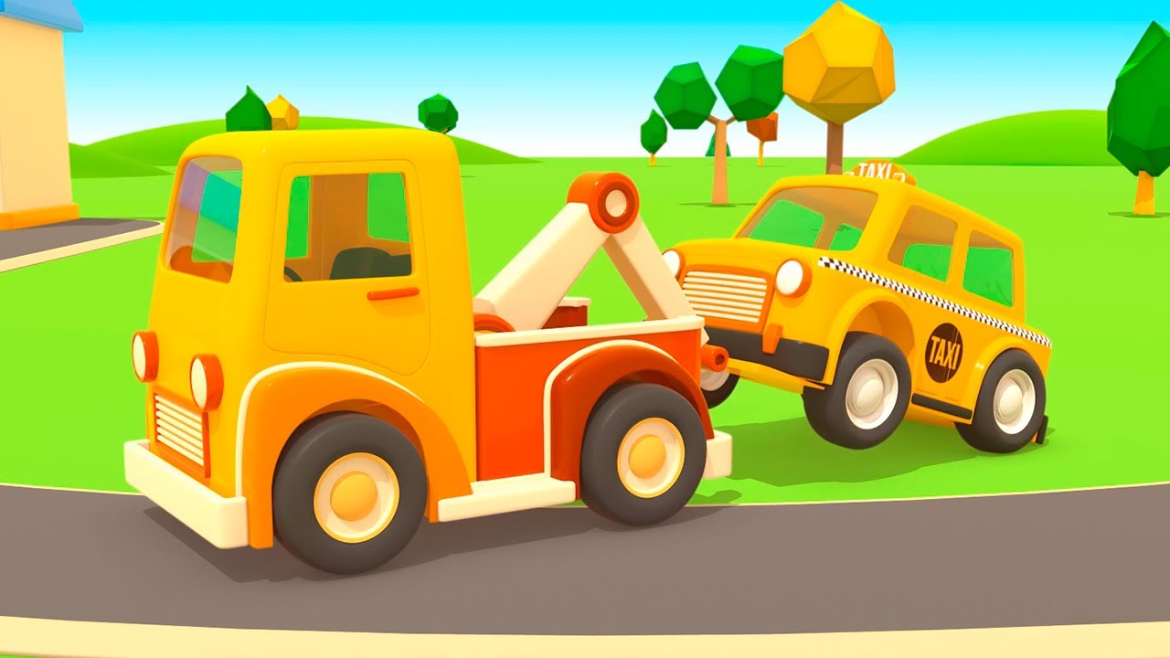 Dessins animés en français avec des véhicules d’assistance. Animation pour bébés et tout-petits