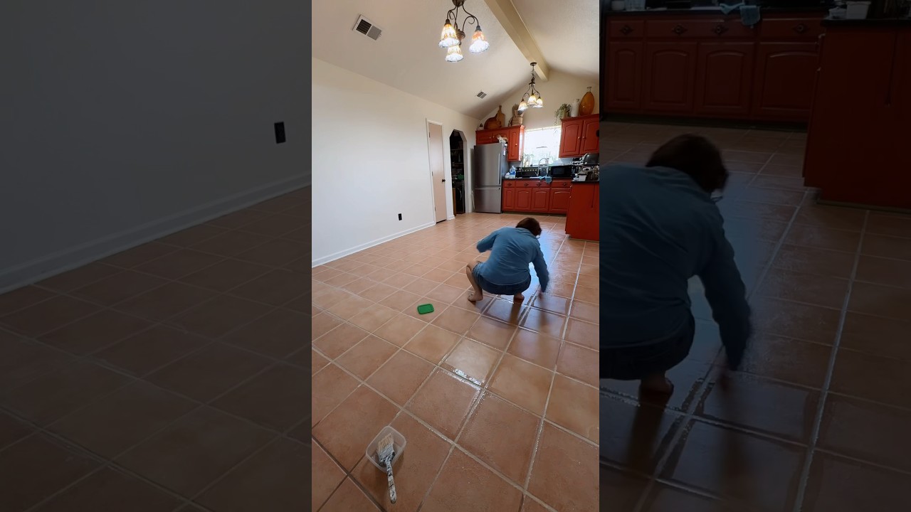 How We Restored Our Old Tile Floor #oldhomerenovation #diy #homeimprovement  #homeprojects
