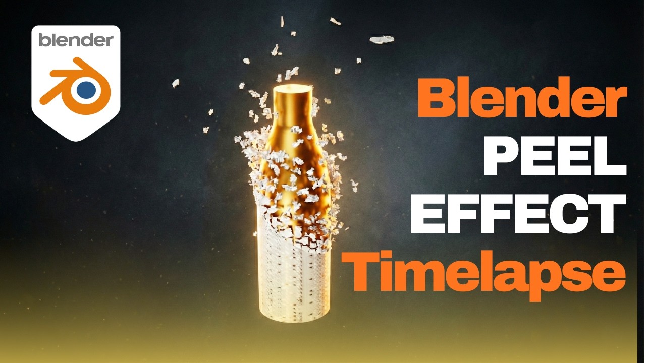 Peel Off Effect in Blender