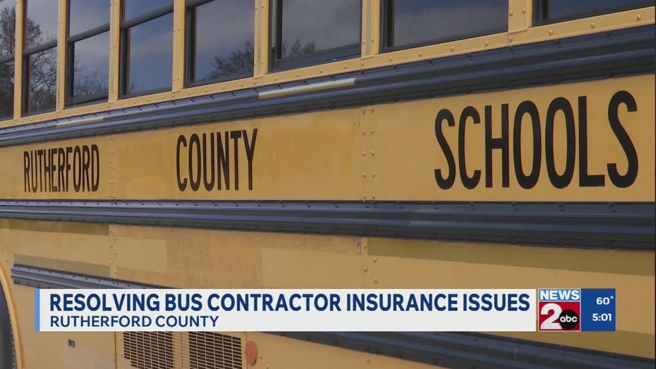 Resolving bus contractor insurance issues in Rutherford County