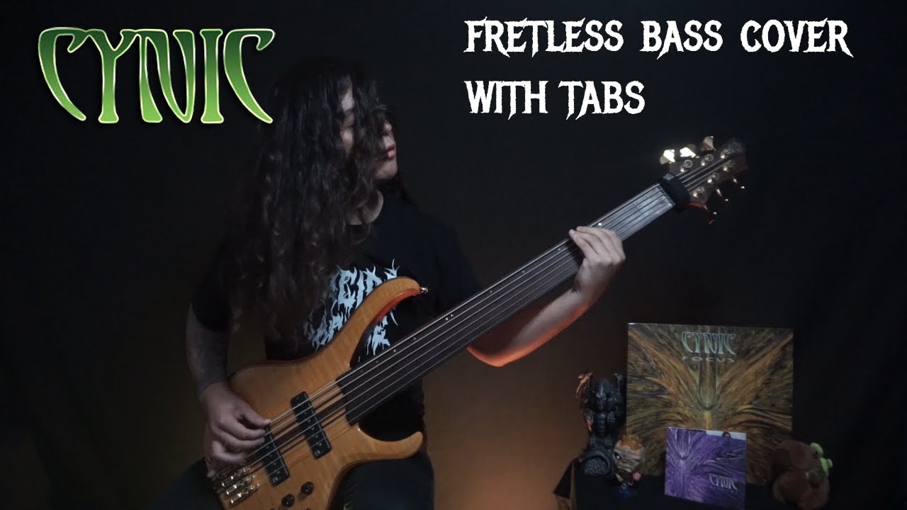 CYNIC - VEIL OF MAYA [FRETLESS BASS COVER WITH TABS] ONE TAKE