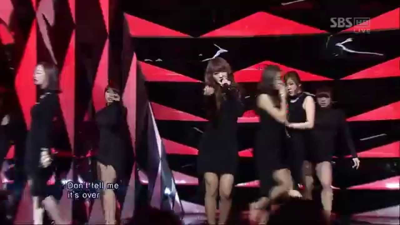 SISTAR [Я один] @SBS Inkigayo Популярная песня 20120422