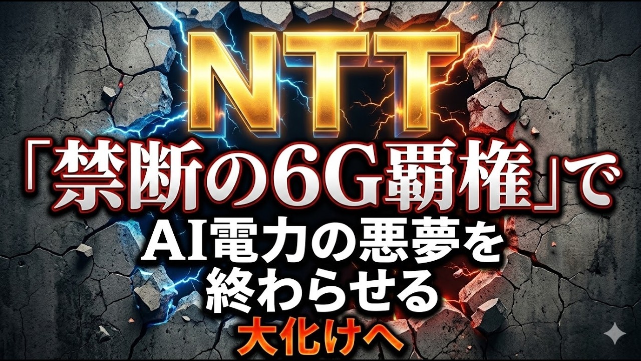 NTTがAI電力の悪夢を終わらせる「禁断の6G覇権」で大化けへ