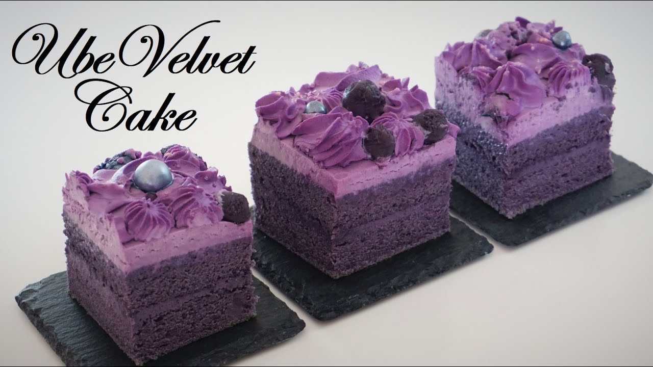 Ube Velvet Cake (Purple Velvet Cake) Easy Recipe