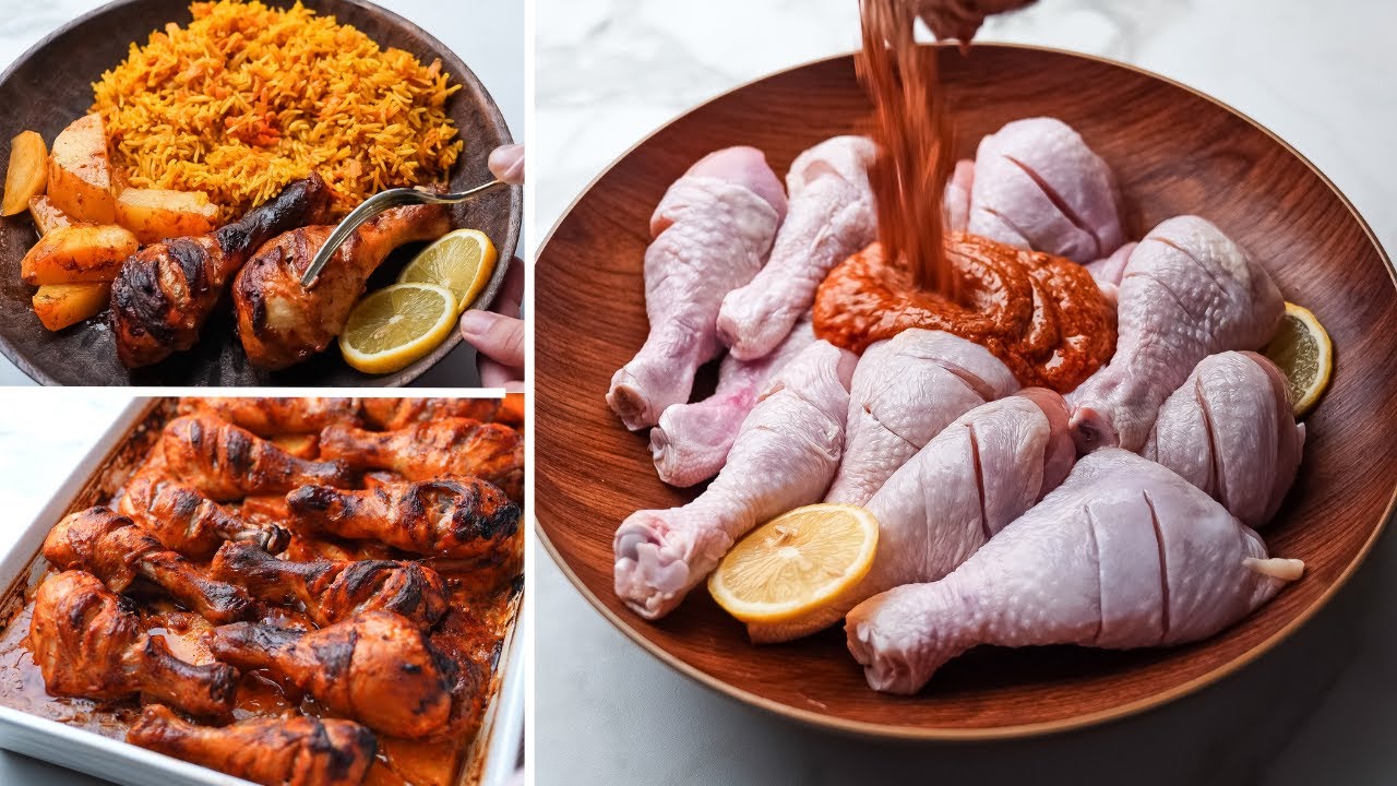 الفراخ السريعه أسرع تتبيله للفراخ جاهزه ف نص ساعه أحلي طعم وأحلي صوص يجنن +طريقه رز المطاعم المبهر