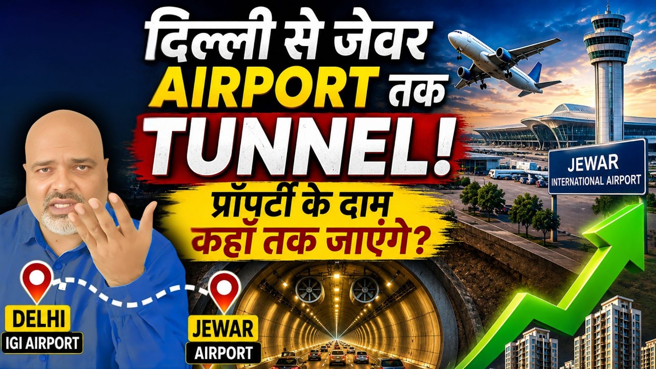 दिल्ली से जेवर Airport तक Tunnel! प्रॉपर्टी के दाम कहाँ तक जाएंगे? | Property Mishra Show