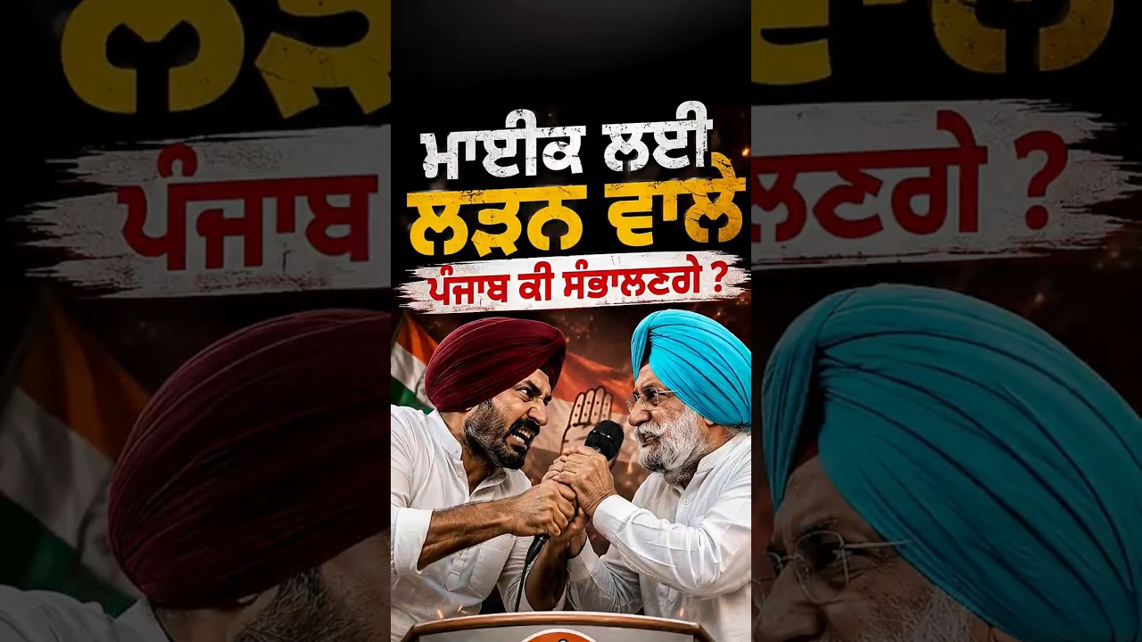 Punjab Congress Clash | How will those fighting over a mic handle Punjab? | #RajaWarring #Sukhjin...