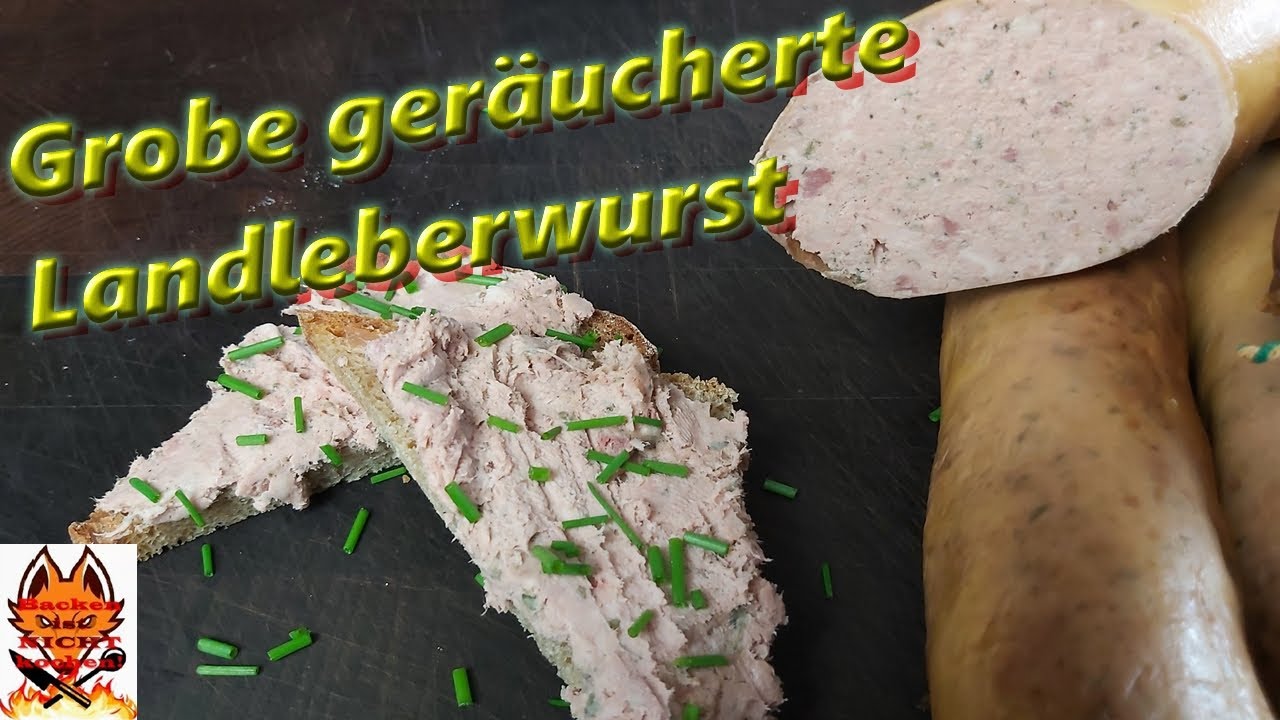 Grobe geräucherte Landleberwurst