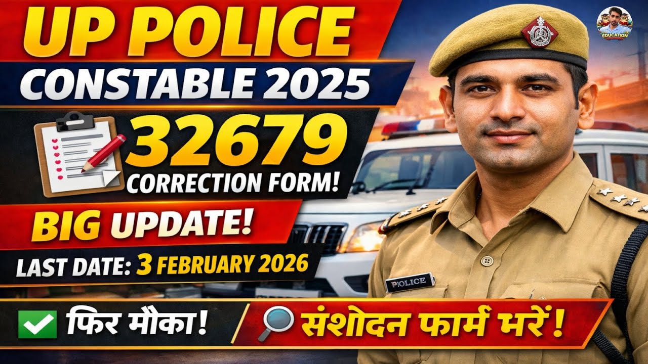 Up Police Constable 32679 Recruitment Correction Form | Up Police Constable Correction Kaise kare