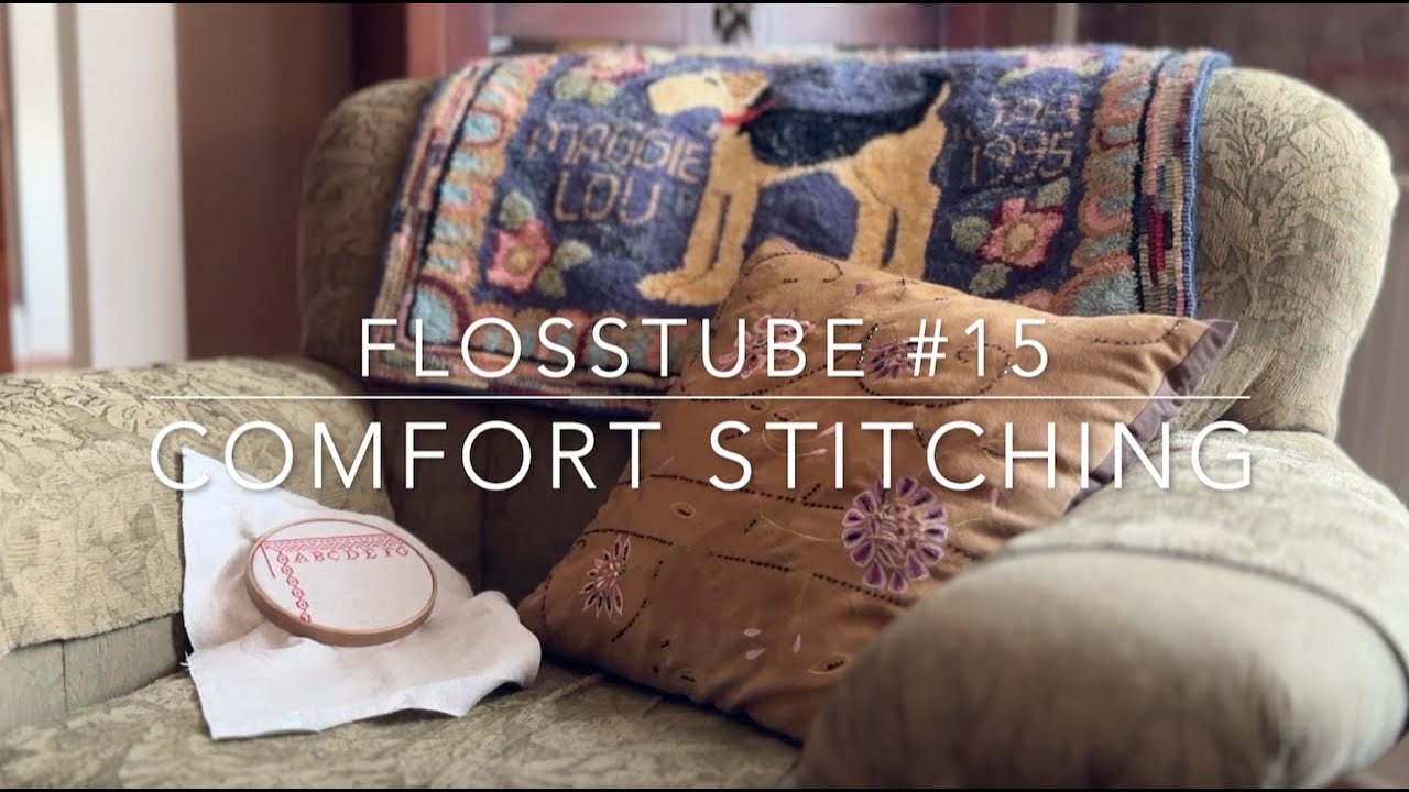 FlossTube #15  April 6, 2025 A framed finish, WIPS, and a story.