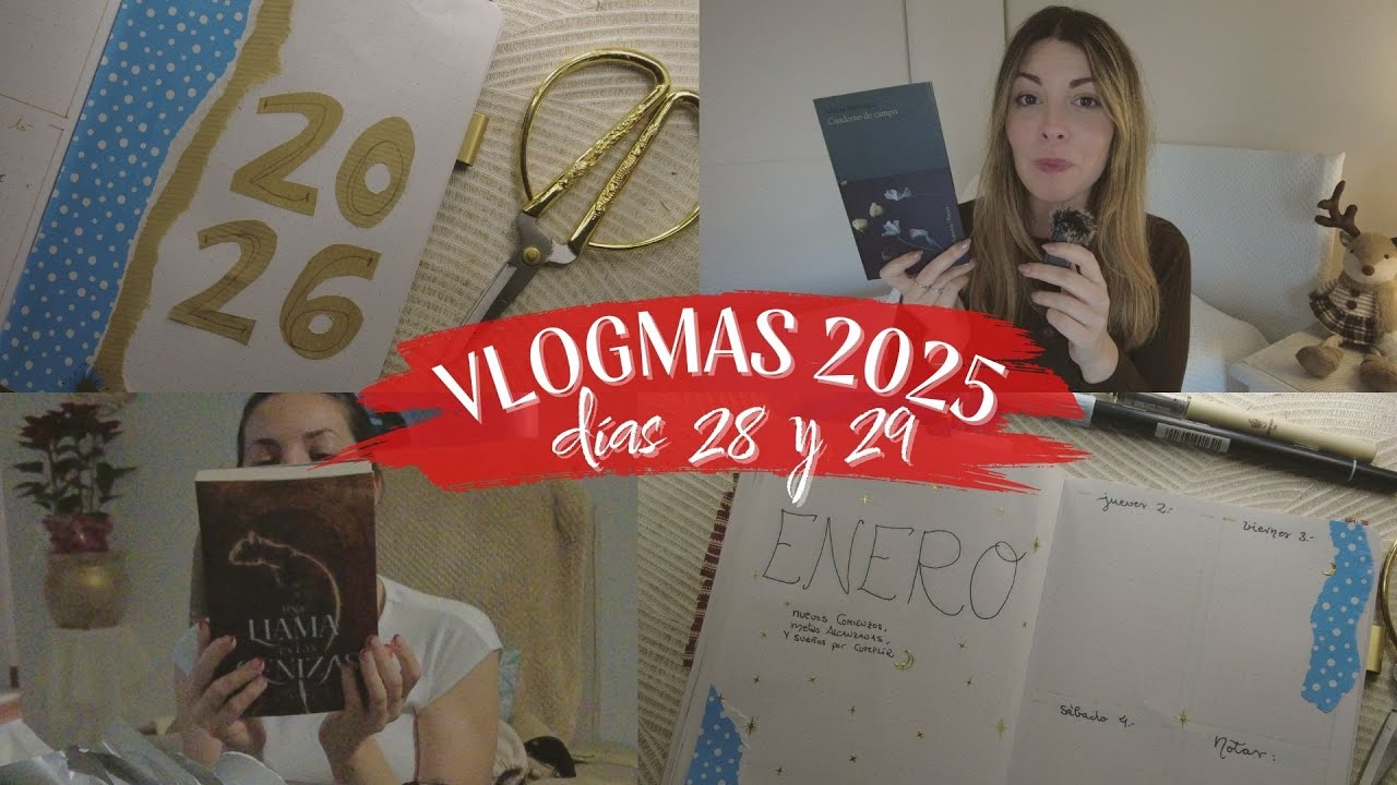 VLOGMAS 16 | Amigo invisible literario 🪶Bullet Journal para 2026 ✨