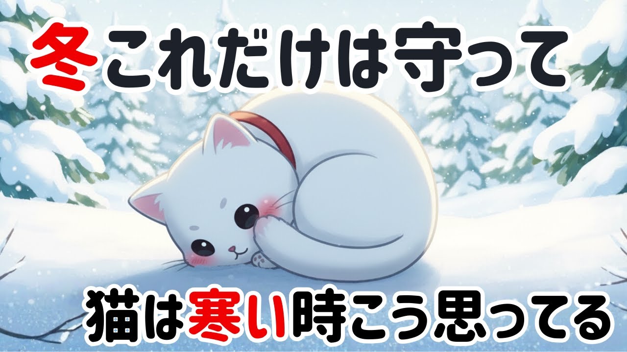 猫の冬の過ごし方と寒さにまつわる豆知識6選【保護猫ハクの気持ち雑学】