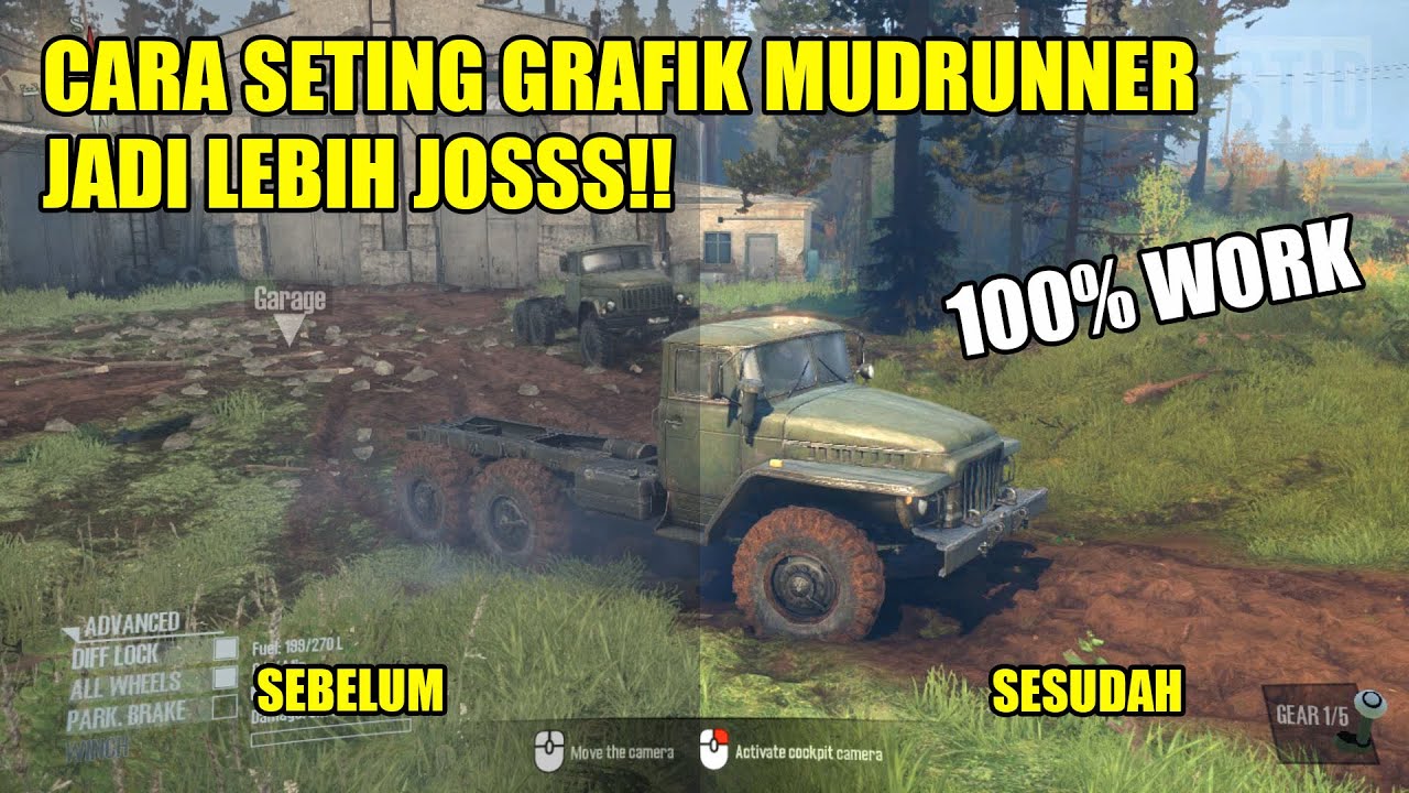 Tutorial Pasang Grafik Sweet FX di Game Mudrunner 100% Work