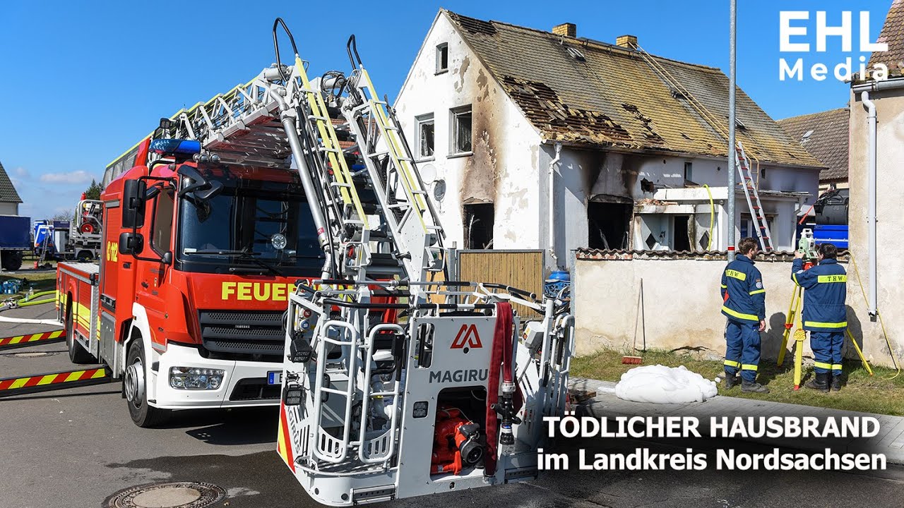 T&Ouml;DLICHER HAUSBRAND / Gro&szlig;einsatz im Landkreis Nordsachsen [27.03.2022]