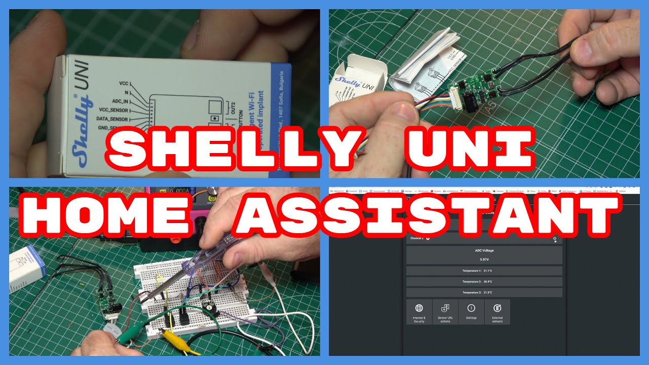 Shelly UNI. Instalación. Configuración. Home Assistant (#4K)