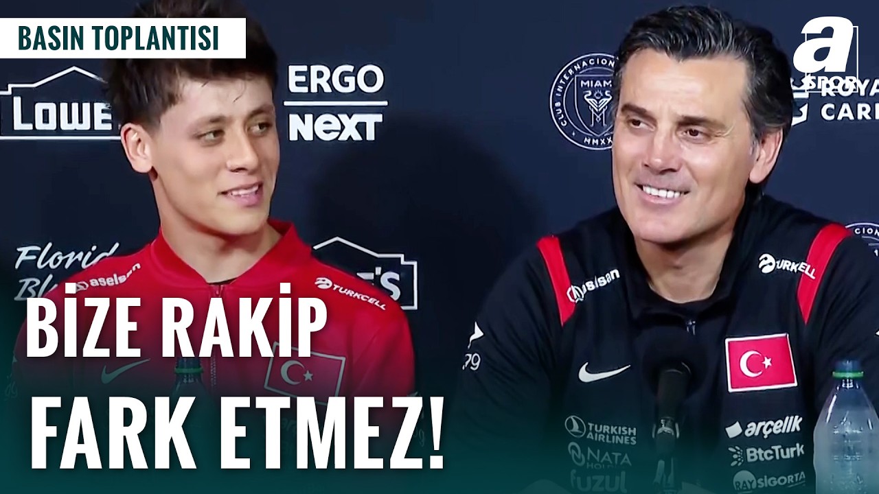 Venezuela - T&uuml;rkiye Ma&ccedil;ı &Ouml;ncesi Vincenzo Montella Ve Arda G&uuml;ler Basın Toplantısı D&uuml;zenledi!