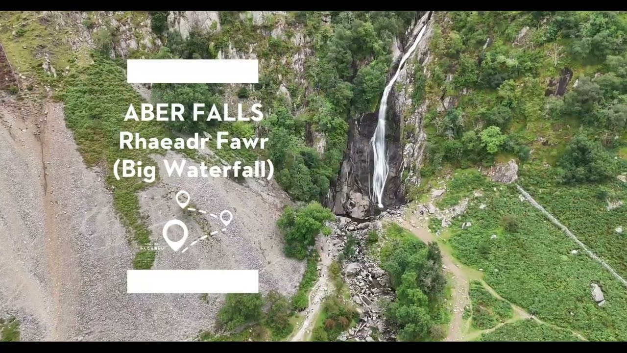 ABER FALLS - Rhaeadr Fawr & Rhaeadr Bach - 4K DJI Drone footage