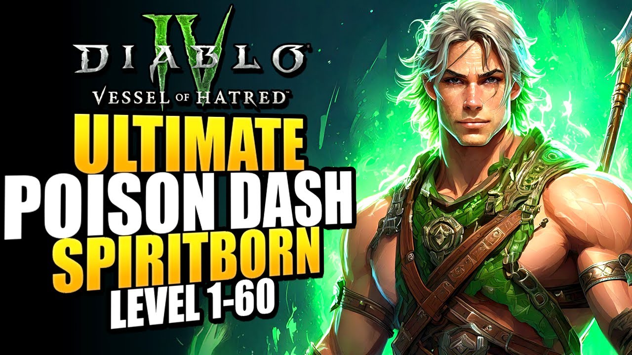 Diablo 4 Best Spiritborn Leveling Build For Season 10 - Level FAST With Poison RUSH