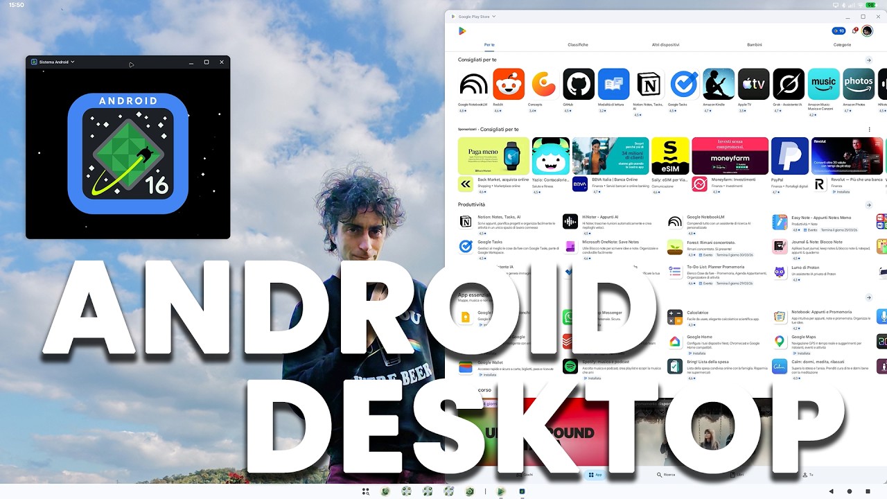 ANDROID DESKTOP NON FA BEN SPERARE