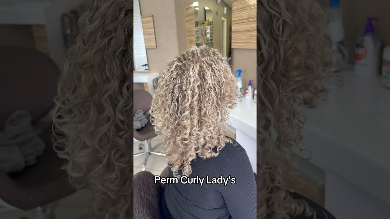 Perm curly on bleached hair!