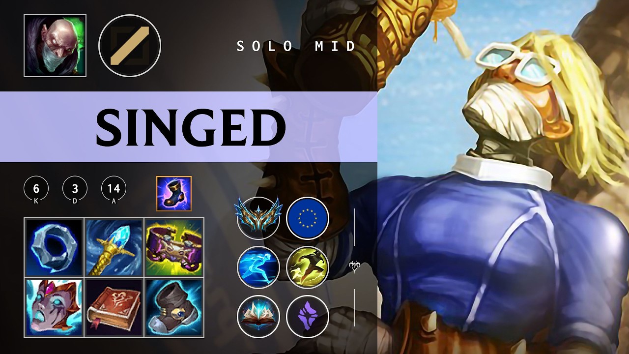 Singed Mid vs Viktor - EUW Challenger Patch 26.06
