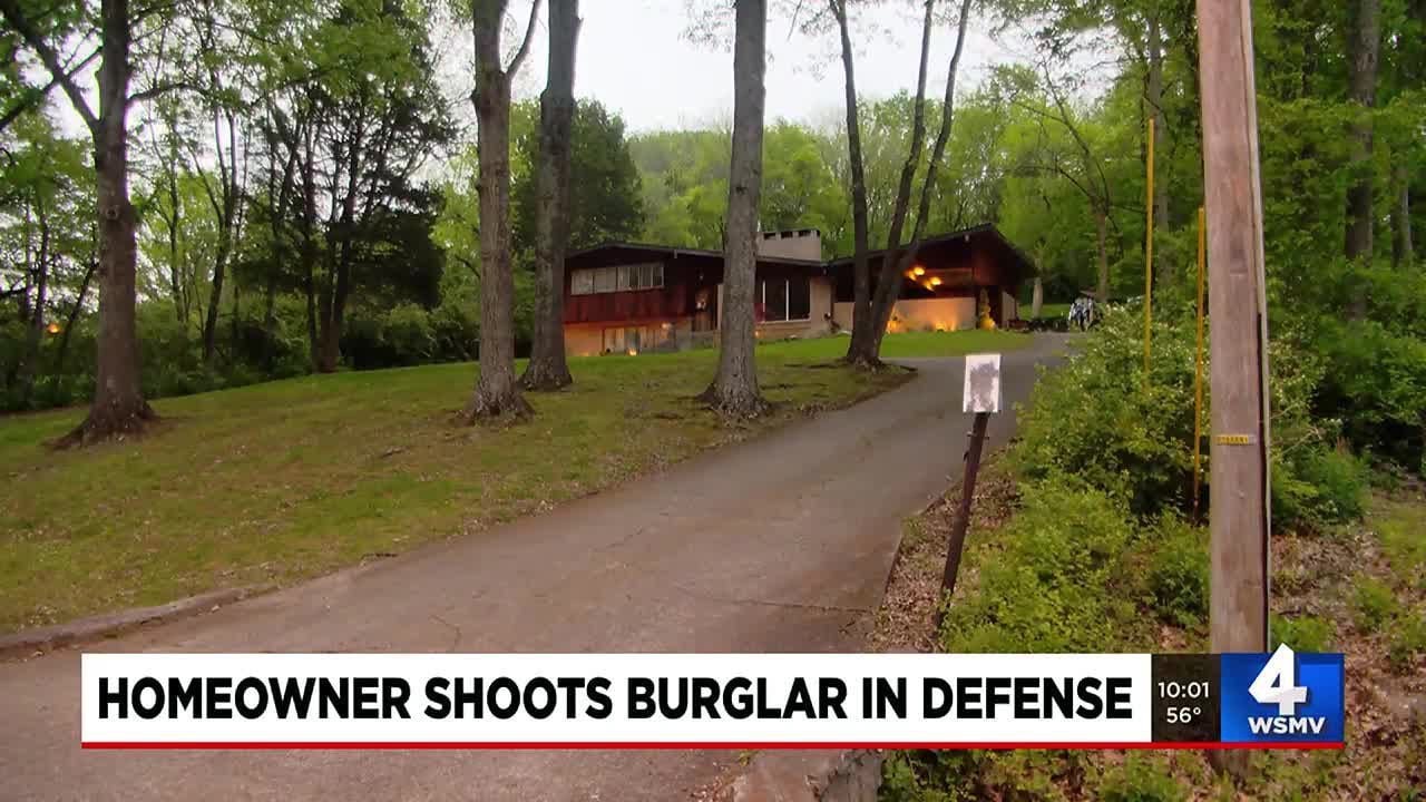 Homeowner shoots burglar in self-defense