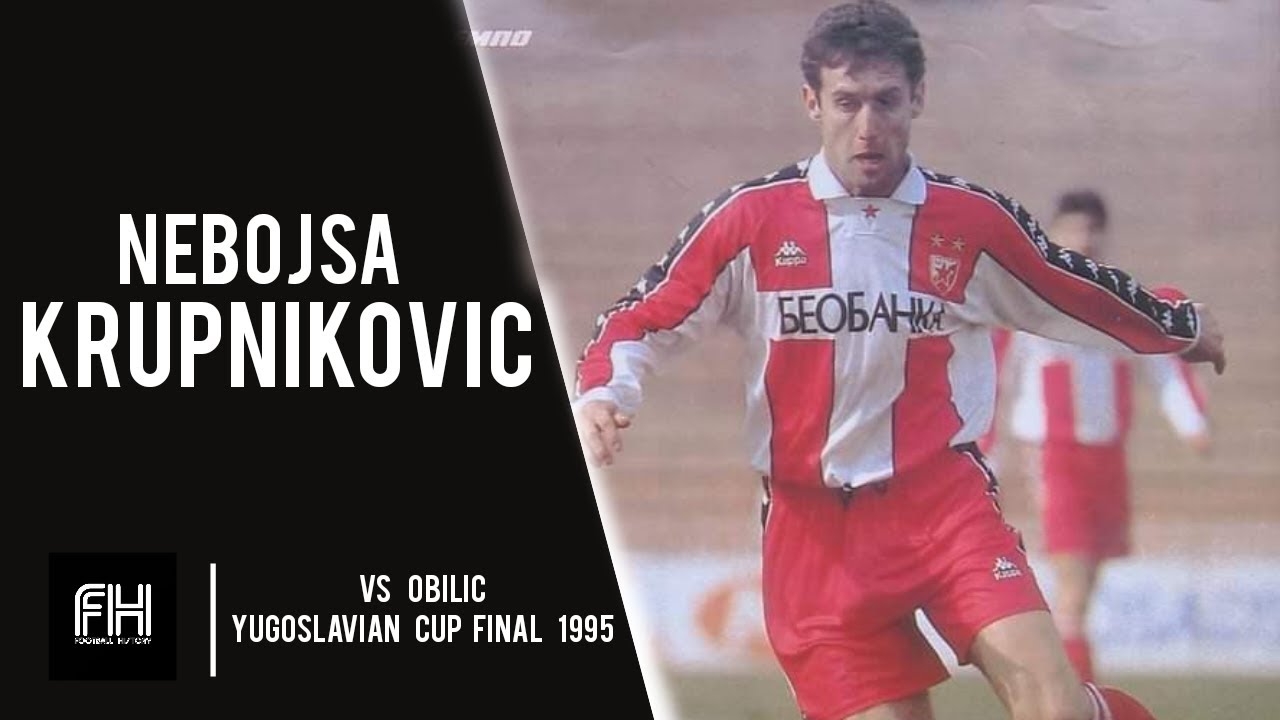 Nebojsa Krupnikpvic ● Goal and Skills ● Obilic 0-4 Crvena Zvezda ● Yugoslavian Cup Final 1995