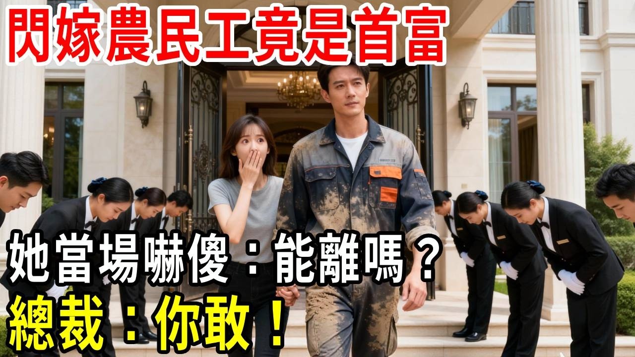 為救植物人弟弟閃婚嫁給農民工，婚後才知他是千億集團總裁，她當場嚇傻：這婚……還能離嗎？總裁：你敢！#掉馬甲#甜寵 #閃婚#情感故事 #婚姻#都市愛情 #先婚後愛 #霸道總裁 #灰姑娘#爽文 #婚姻