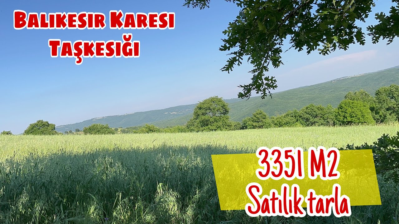 SATILDI 3351 M2 Satılık Tarla Balıkesir Karesi Taşkesiği Köyü 43.000 TL