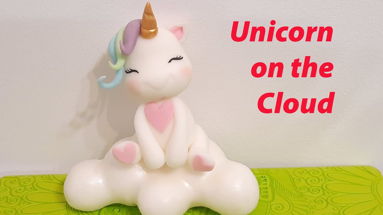 How to Make Fondant Unicorn on the Cloud Video Tutorial