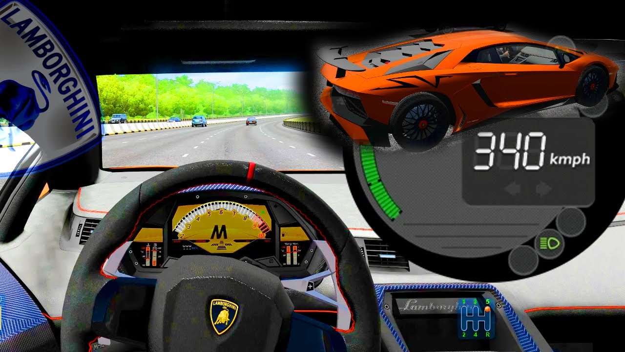 340 km/h Lamborghini vs Ferrari - City Car Driving + incidenti