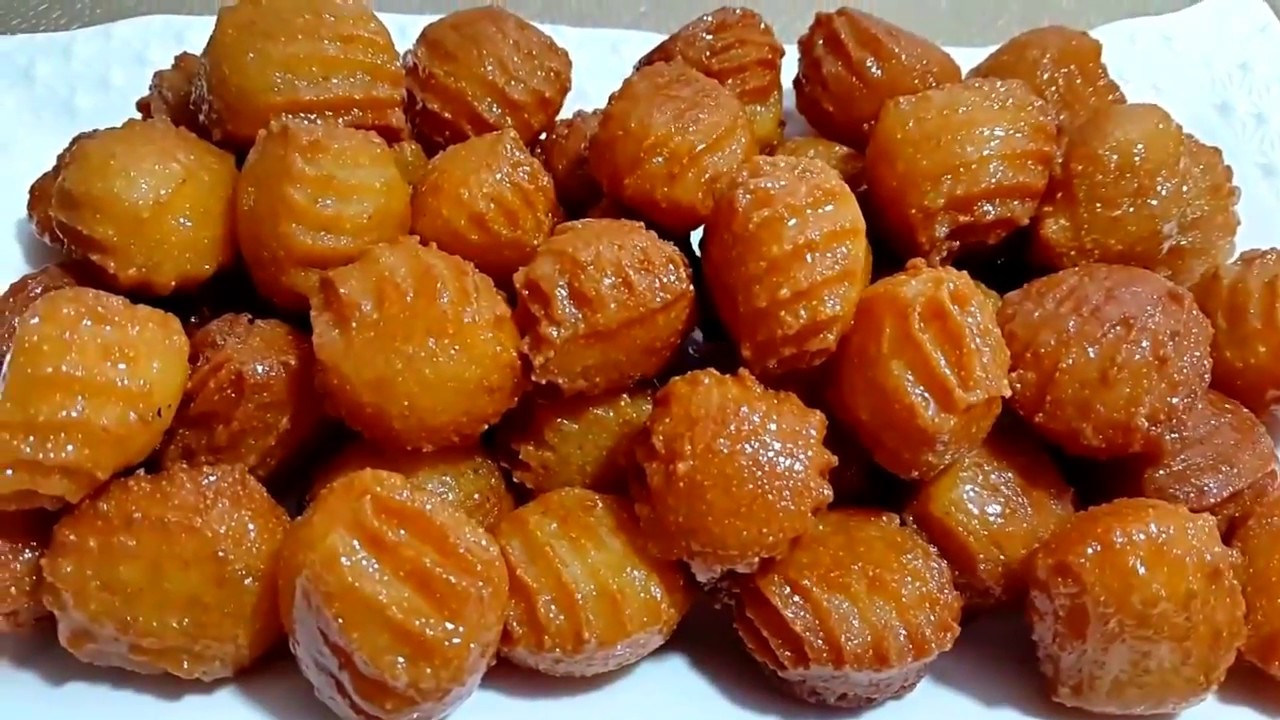 حلويات رمضان 2018  جديد حلوى لقيمات السميد العجيبة  في 10 دقائق مذاق وقرمشة رهييبة