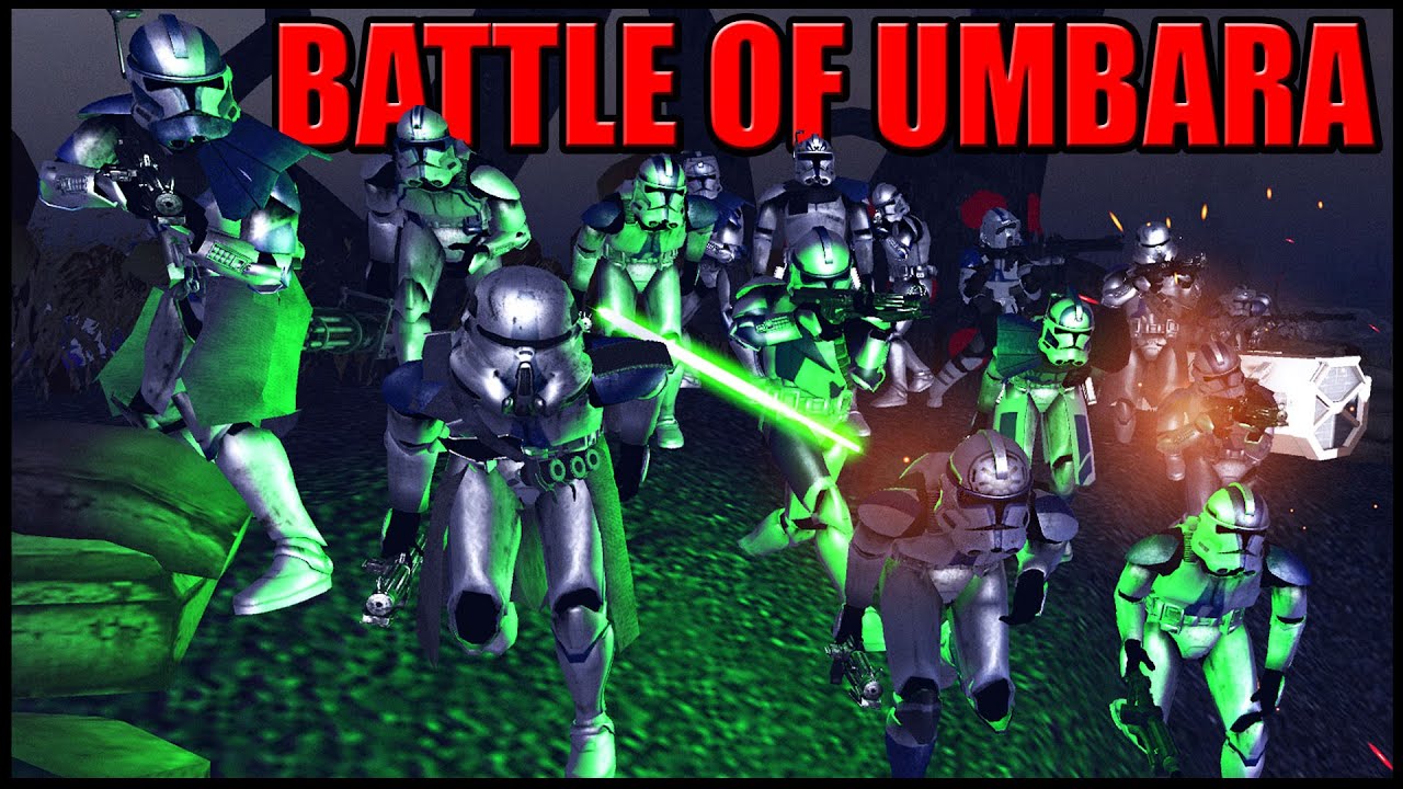 THE BATTLE FOR UMBARA! - Men of War: Star Wars Mod Battle Simulator